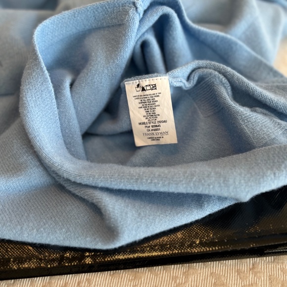 Frank Lyman Blue sweater. Beautiful sweater on. - Picture 3 of 5